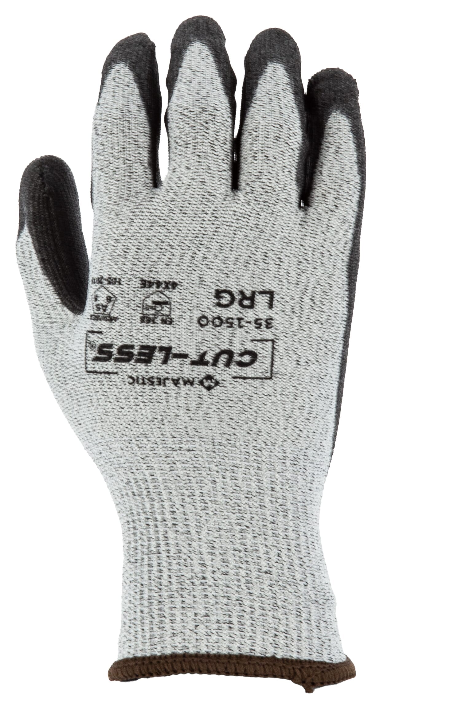 Cut-Less Korplex Glove with Polyurethane Palm, 13g, ANSI A5